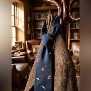 Trader Vic’s Tie made in England for Nassau Bahamas